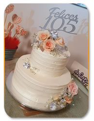 pastel cumpleaños Sra Lourdes 105 años